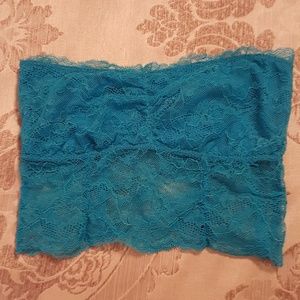 ⚘Bongo Blue lace tube top bra